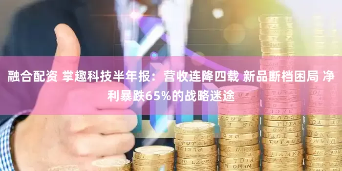 融合配资 掌趣科技半年报：营收连降四载 新品断档困局 净利暴跌65%的战略迷途